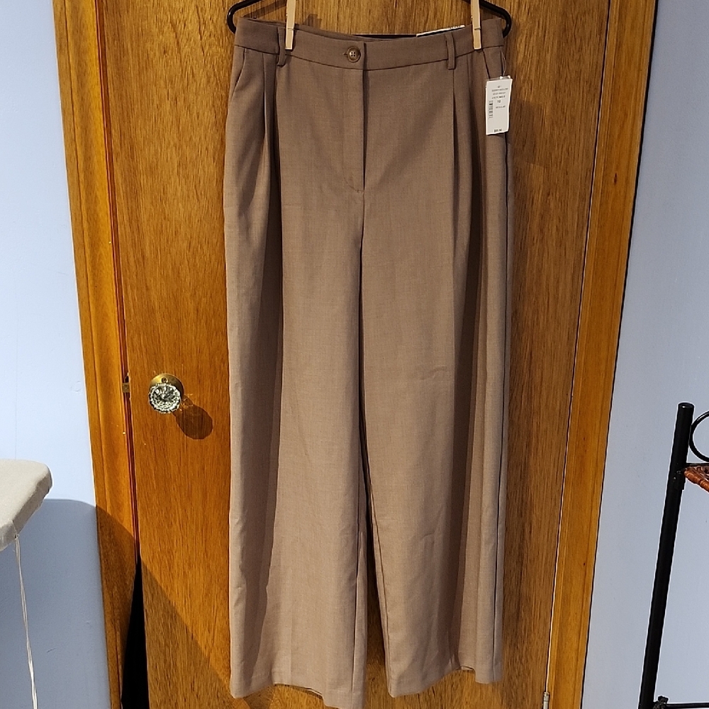 NWT Wide Leg Ricki's Brown Trousers Size 10